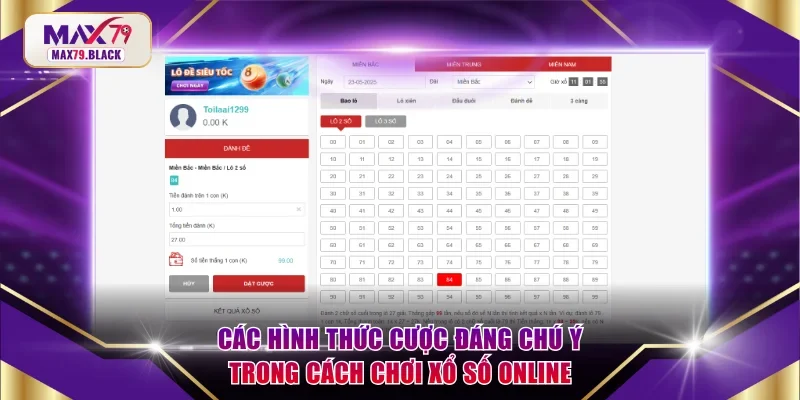 Các hình thức cược đáng chú ý trong cách chơi xổ số online
