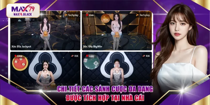 Chi tiết các sảnh cược đa dạng được tích hợp tại nhà cái