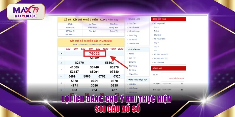 Lợi ích đáng chú ý khi thực hiện soi cầu xổ số