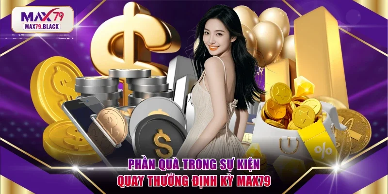 Phần quà trong sự kiện quay thưởng định kỳ MAX79